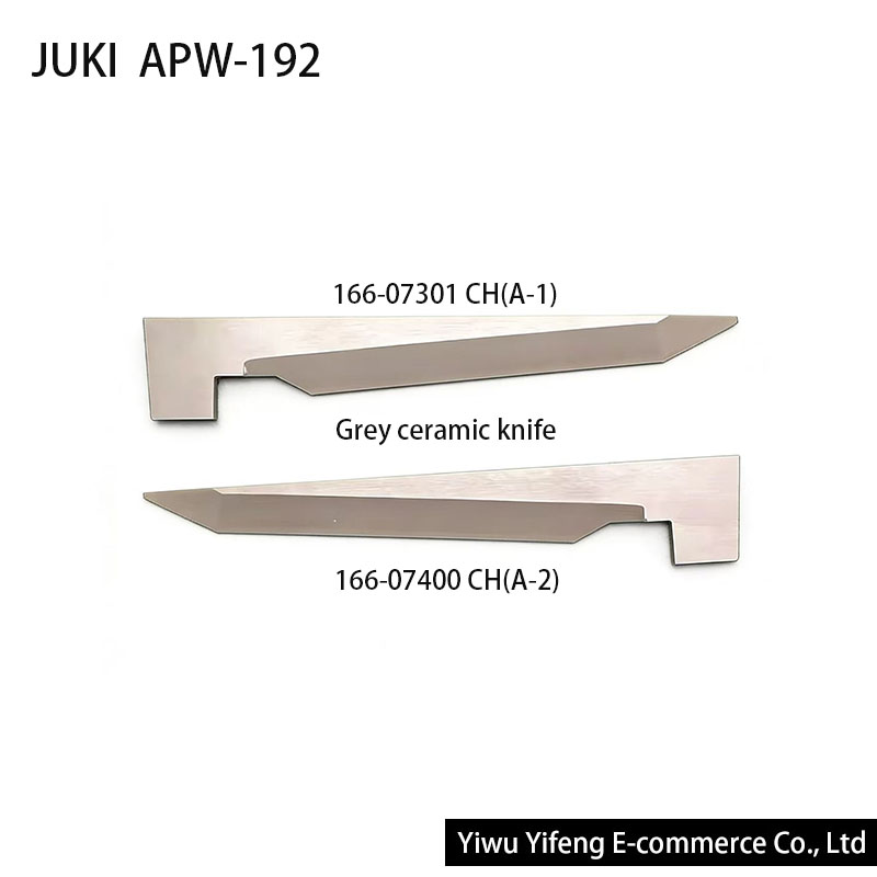 Textile Sewing Machines - 166-07301 166-07400 グレーセラミックナイフ JUKI APW-192 APW-195