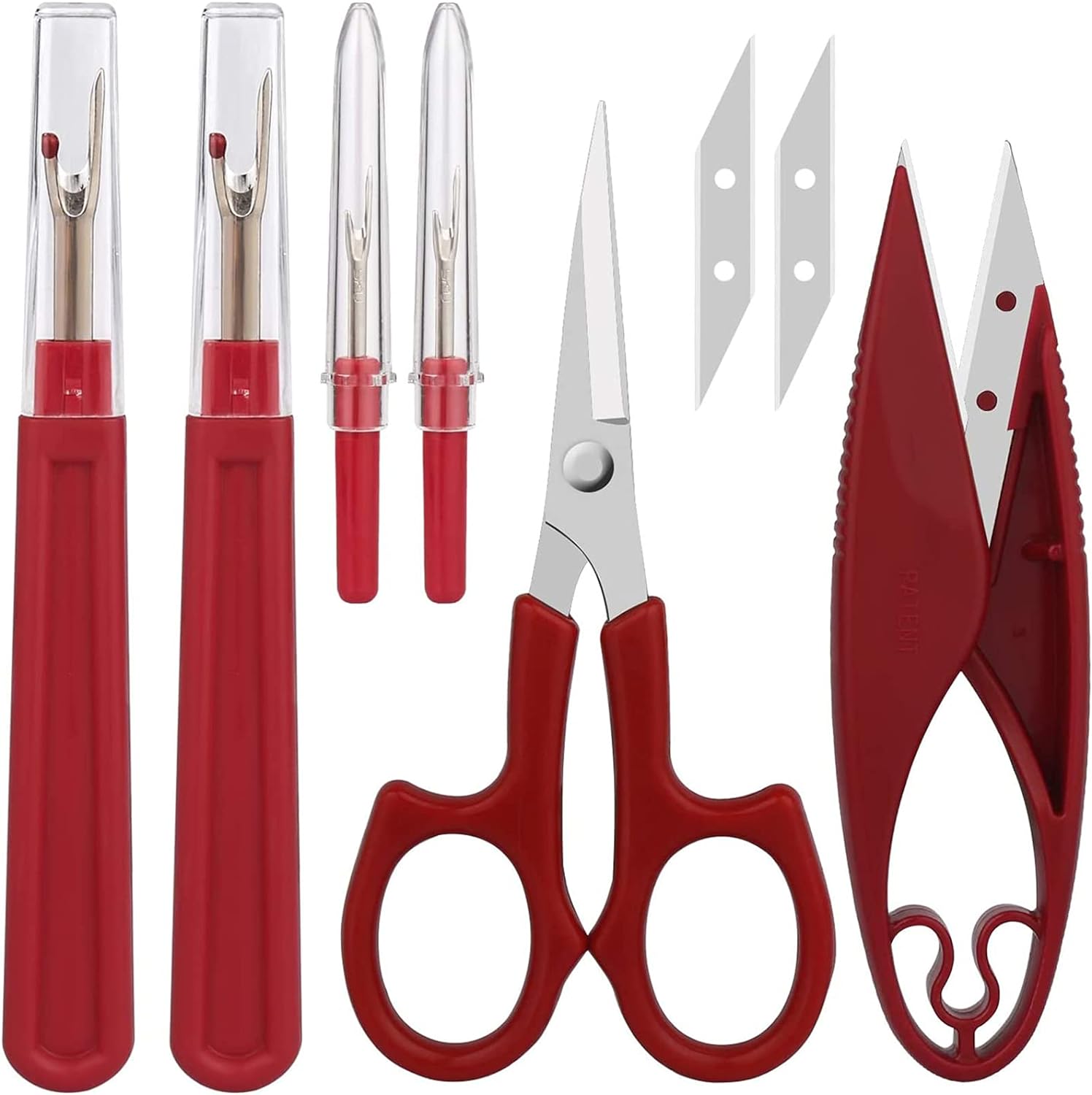 Seam Ripper Tool - ステッチ除去ツール,ステッチ,糸カッター,トリミングはさみ,DIY縫製アクセサリー,高品質,1セット