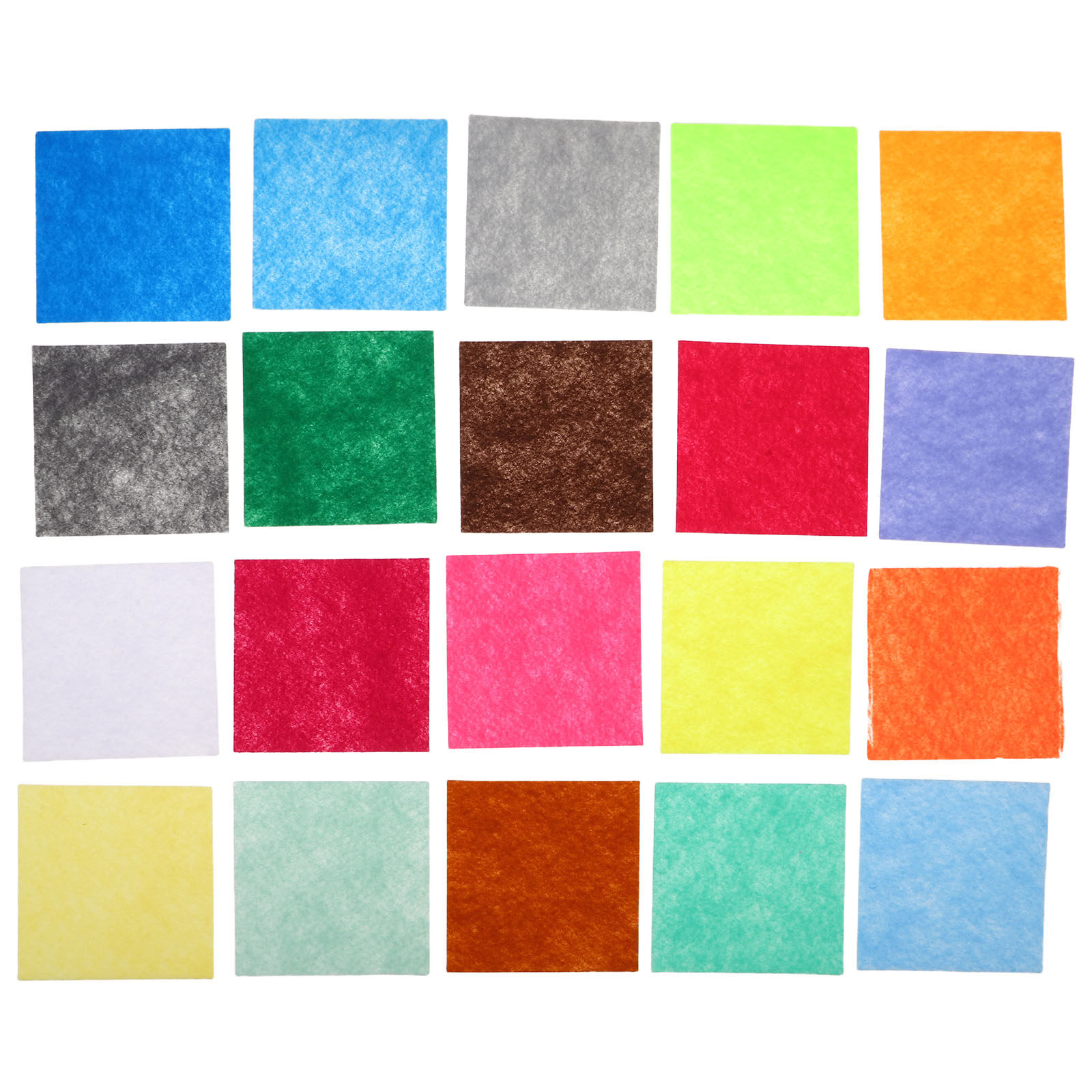 Is Sewing Textile Art - 120枚入り クラフトフェルト正方形 10x10cm カラーフェルト生地 子供用 ソフトで安全
