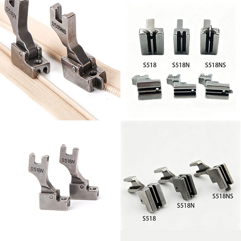 Sewing Tt - S518 S518N S518NS インビジブルジッパー押さえ金具 工業用ミシンアクセサリー JUKI