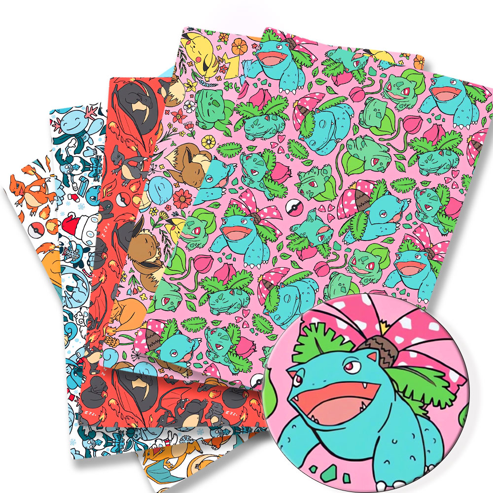 Sewing Production - 子供のためのポケモン漫画プリント生地,手作りの縫製,パッチワーク,キルティング,ベビードレス,ホームシート,140x50cm
