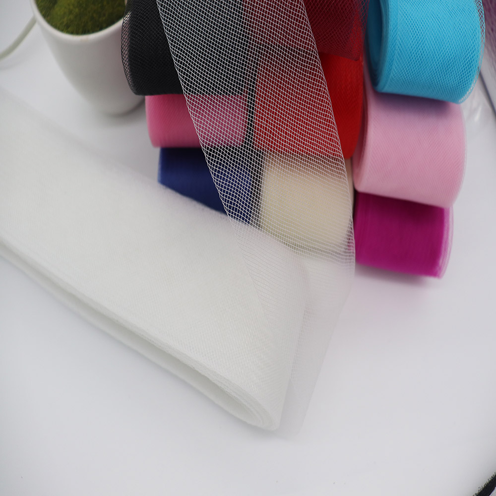 柔らかいポリエステルメッシュリボン、フラットな無地のクリノリ - Sewing Fabric のレビューと価格