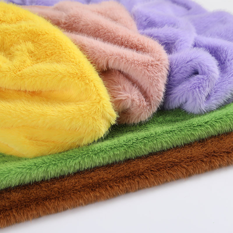 高低パイルフェイクプラッシュ生地、模造毛皮素材、衣類の襟、ス - Sewing Fabric のレビューと価格