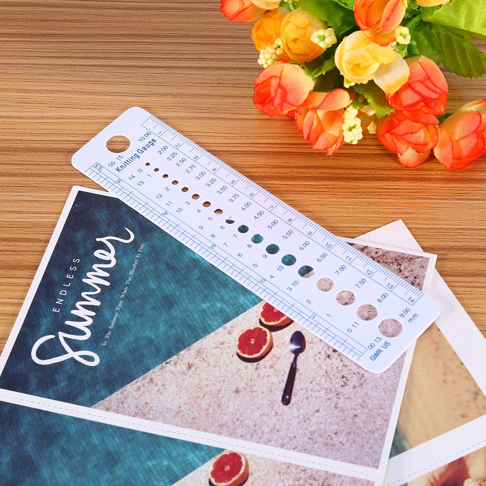 キルティングパッチワーク定規プラスチック編み針ゲージ定規イン - Sewing Gauge Ruler のレビューと価格