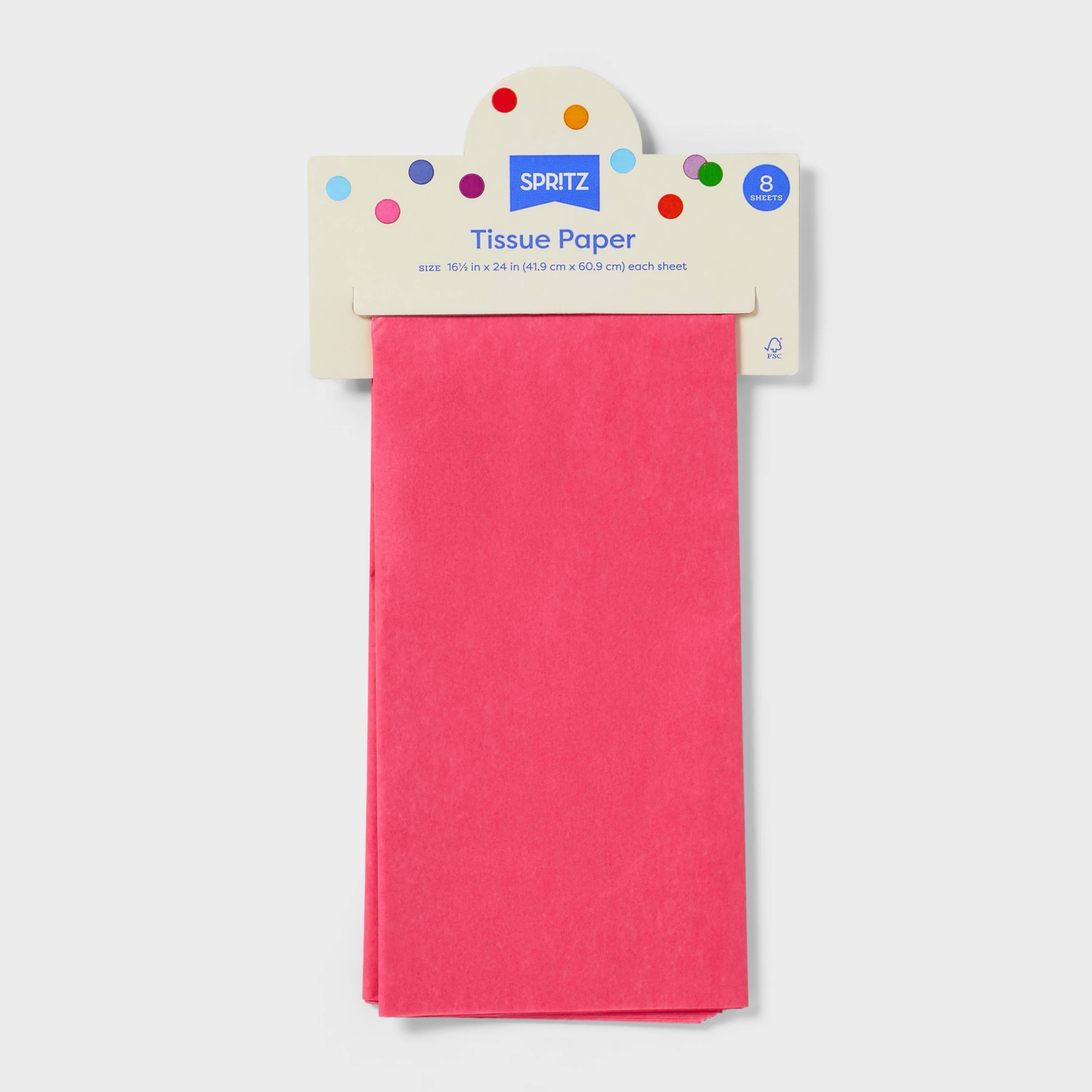 16ctホットピンクティッシュペーパーシート、ギフトバッグ用 - Pattern Tissue Paper のレビューと価格