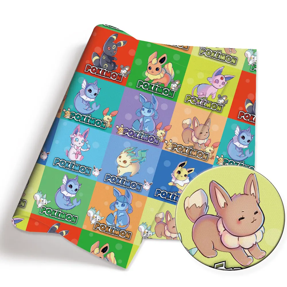 子供のためのポケモン漫画プリント生地,手作りの縫製,パッチワ - Sewing Production のレビューと価格