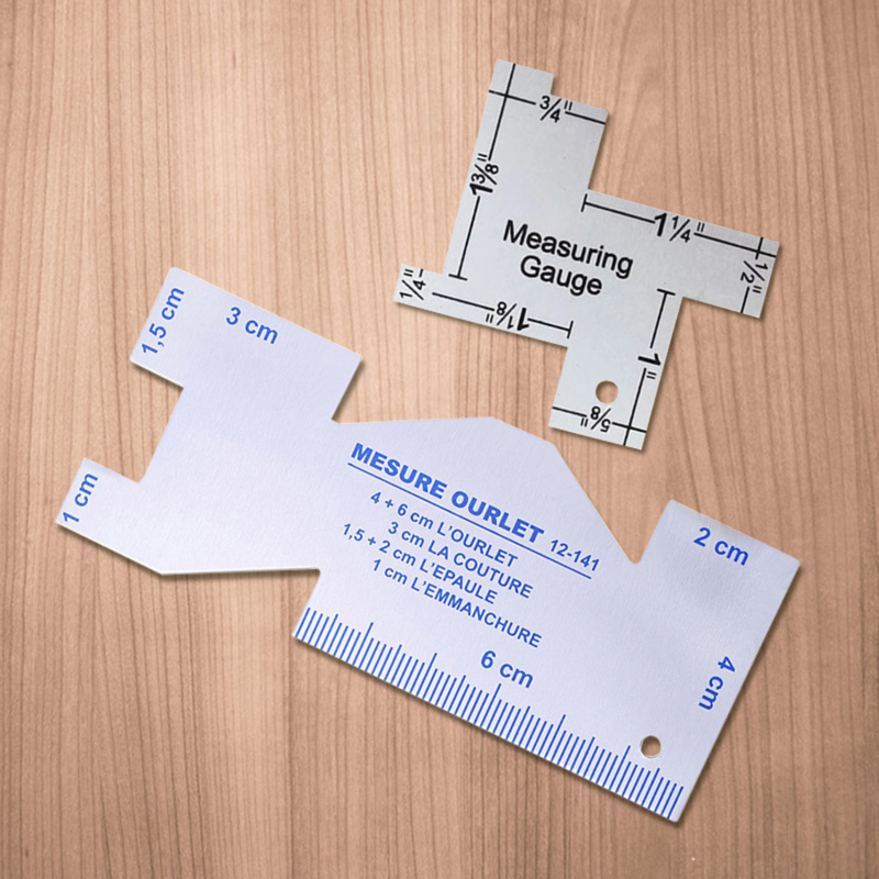 精密縫い目測定ゲージ金属キルティング仕立て屋定規テンプレート - Sewing Gauge Ruler のレビューと価格