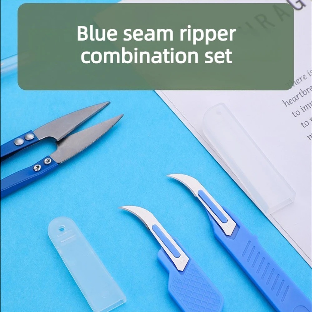 ブルーの裁縫キット5点セット、糸切り、縫い目切り、ステッチ除 - Seam Ripper Tool のレビューと価格