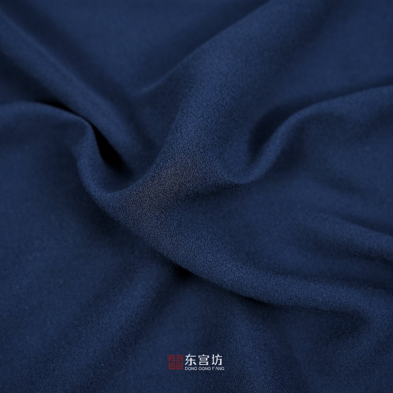 プレミアムサンドウォッシュリネンサテン生地ディープブルーソリ - Sewing Fabric のレビューと価格