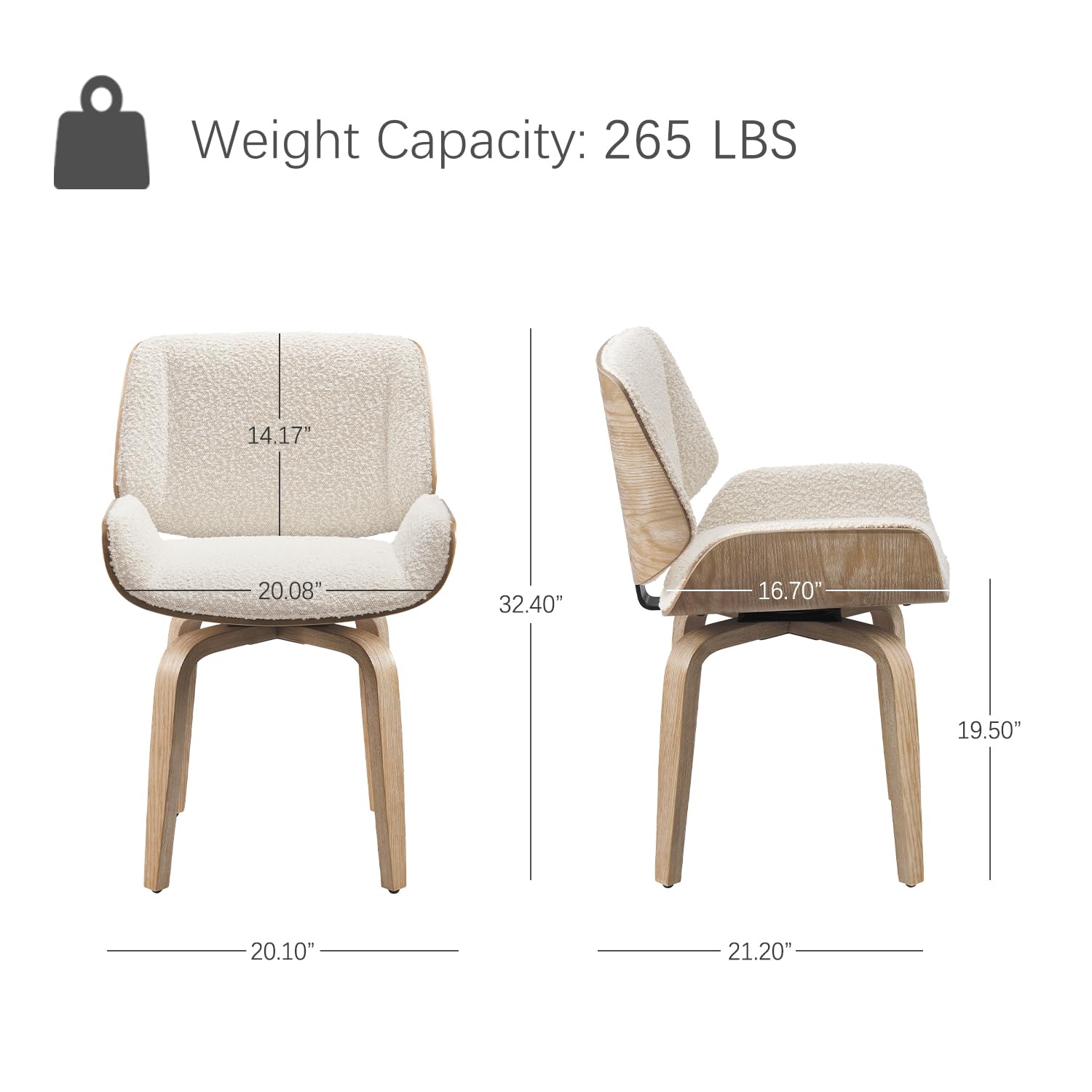回転式ダイニングチェア、木製脚付き布張りダイニングルームチェ - Century Textile & Sewing Supply Saskatoon Sk のレビューと価格