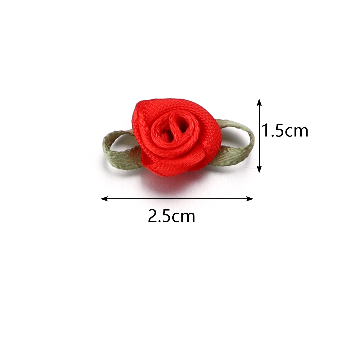 50枚1.5 x 2.5 cm 18色おしゃれリボンバラの結 - Sewing Production のレビューと価格