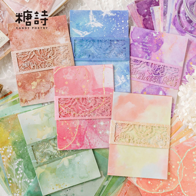 20枚/ロット ヴィンテージ カラフル オンブレ装飾紙、手作 - Pattern Tissue Paper のレビューと価格