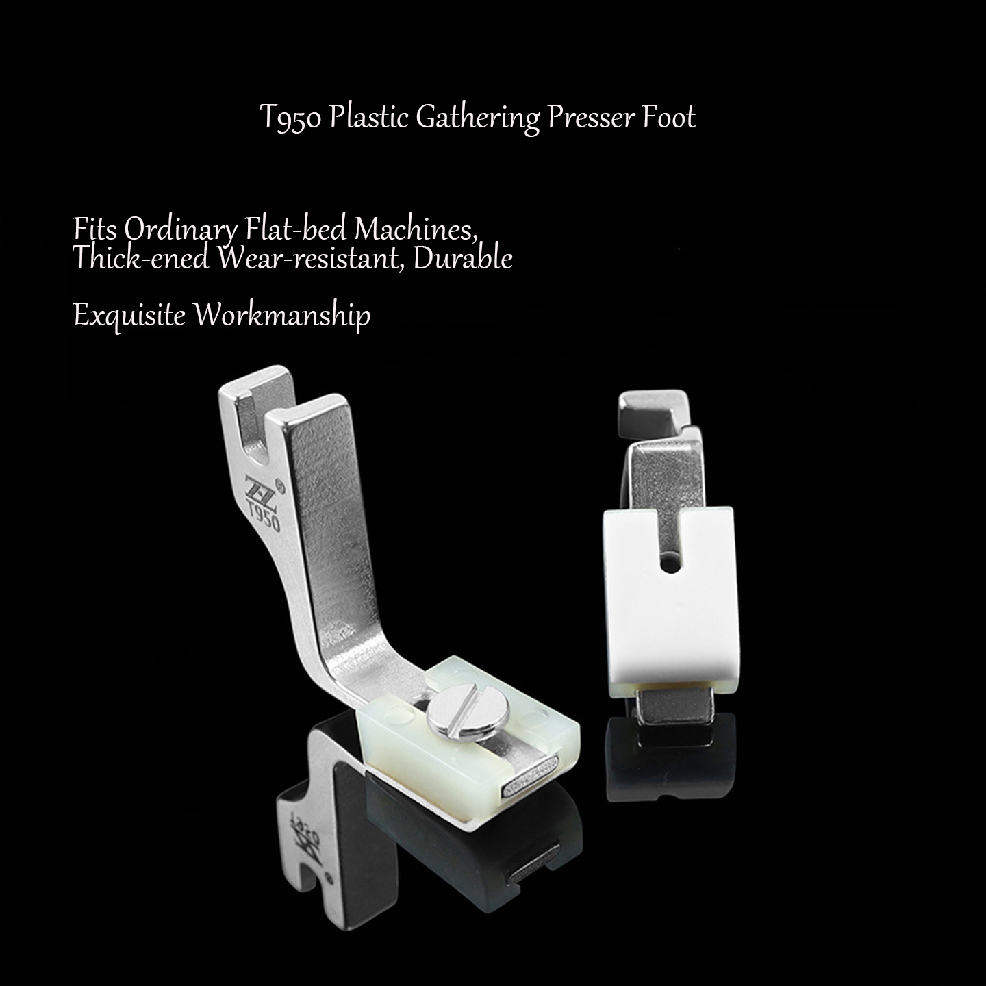 T950 テフロンプラスチック製ギャザリングプレッサーフット - Sewing Tt のレビューと価格