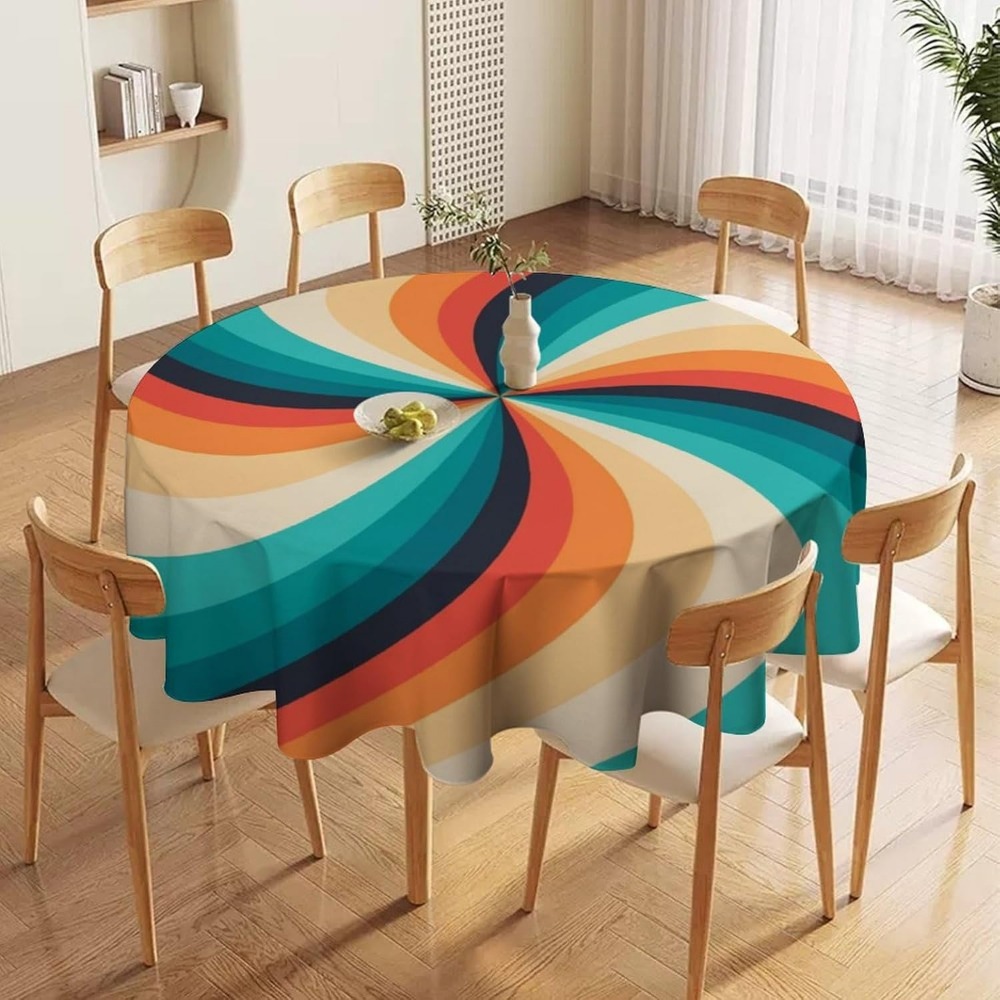 ヴィンテージ グルービー スワール ラウンド テーブルクロス - Century Textile & Sewing Supply Saskatoon Sk のレビューと価格