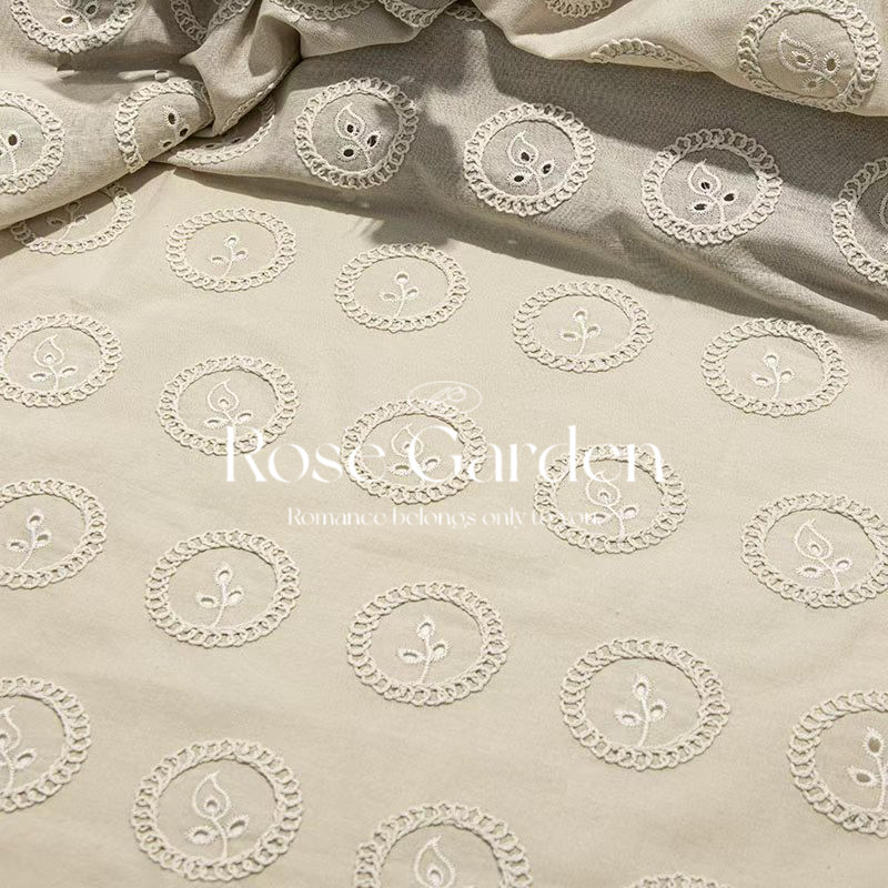 L100CM X W130CM 秋冬刺繍ループステッチ花柄生 - Sewing Fabric のレビューと価格