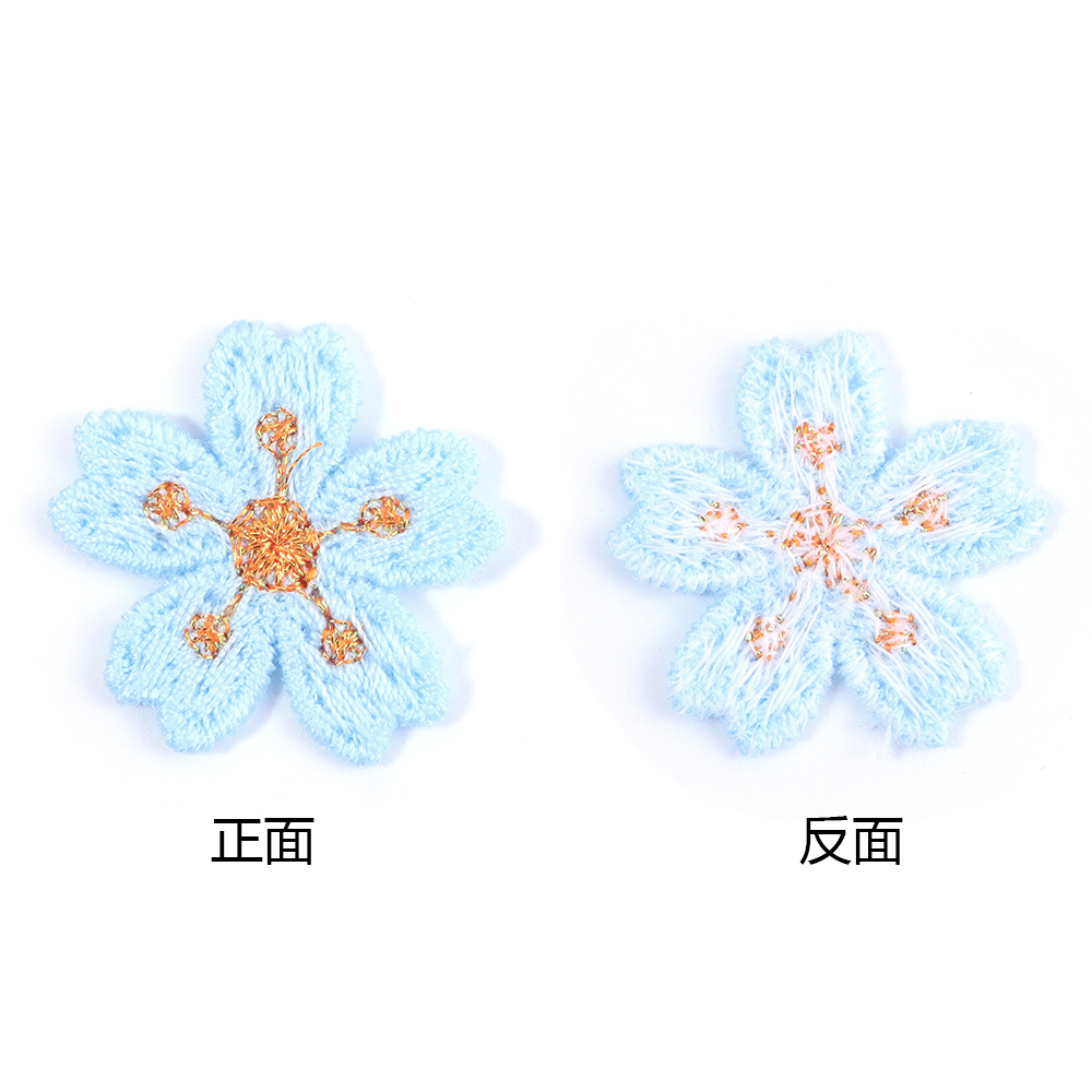 20 ピース/ロットカラフルな 2.4 センチメートル刺繍花 - Sewing Production のレビューと価格