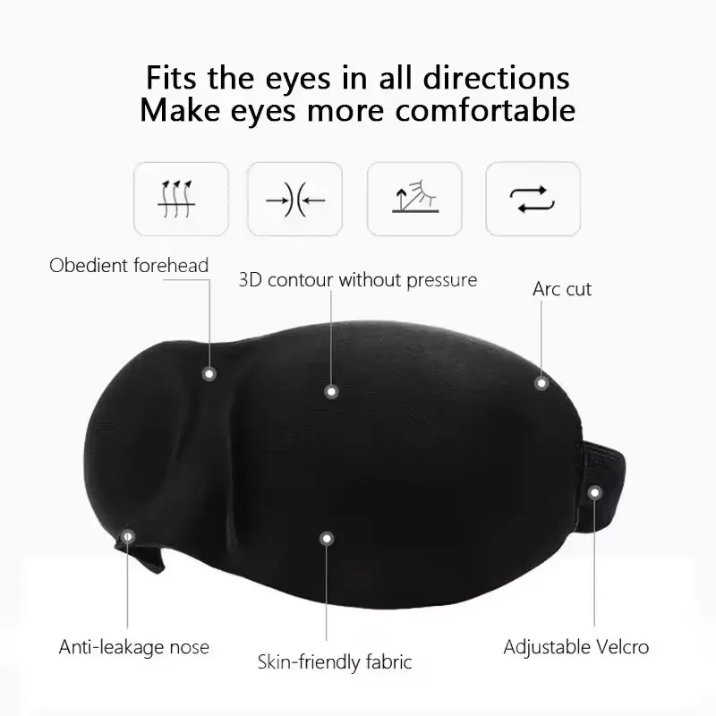 睡眠用アイマスク 3D立体カップ型 盲眼パッド 凹型モールド - Sewing Cotton のレビューと価格